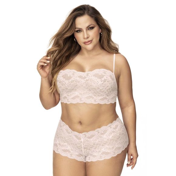 Mapale 206X Panty and Top Lace Set Color Taupe - Picture 6 of 13